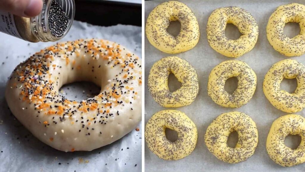 2 ingredient protein bagel dough comes together