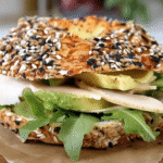 high protein bagels with cottage cheese