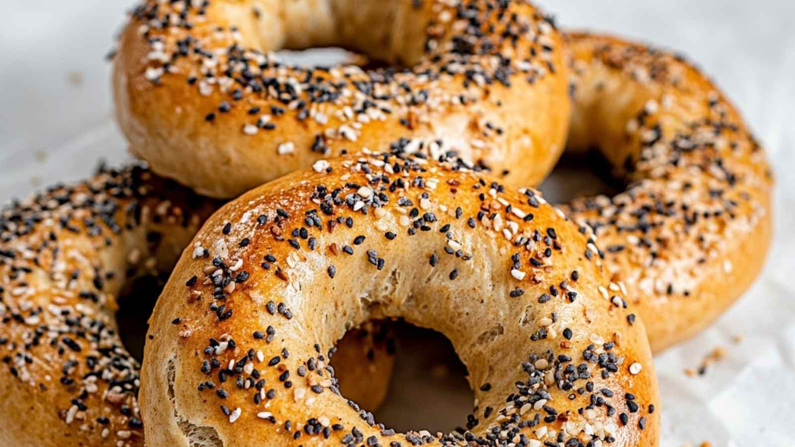 2 Ingredient Protein Bagels