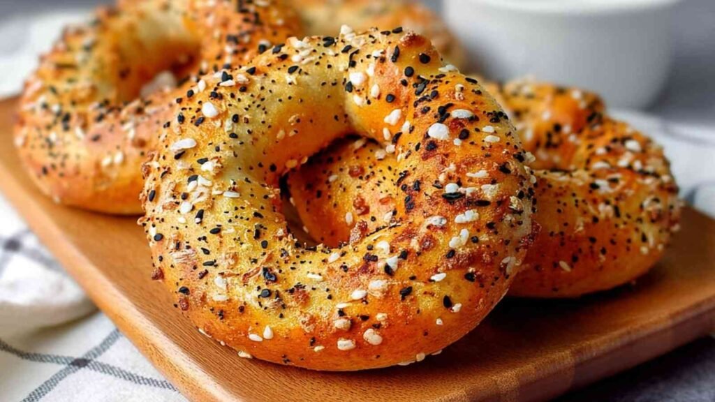 quick-protein-bagels-homemade-everything-seasoning