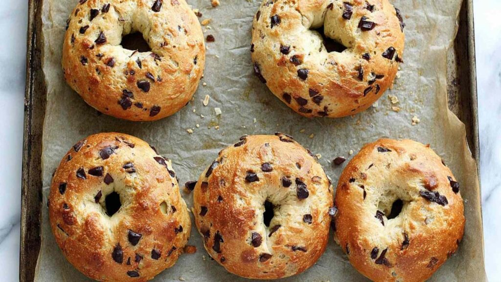 Baked Sun Dried Tomato Bagels