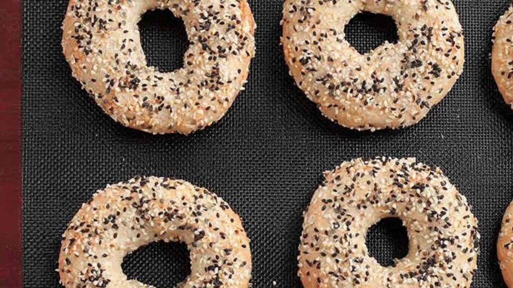 Freshly Baked Sesame Bagels