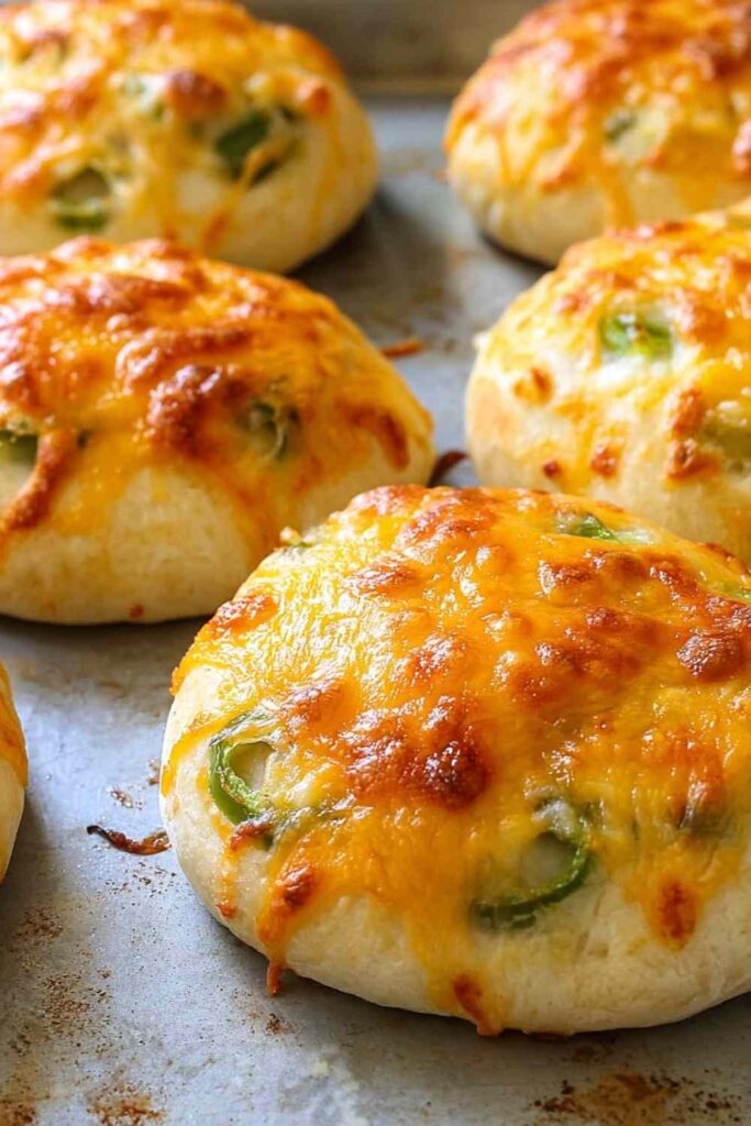 Golden Cheddar Chile Bagels