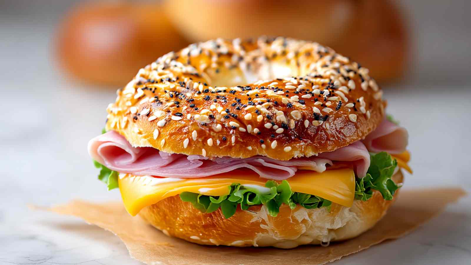 Amazing high-protein bagels collection showing 14 tested recipes with golden crusts and everything seasoning toppings