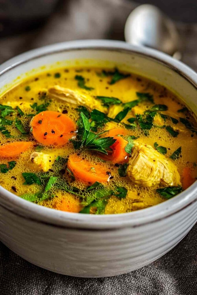 Anti Inflammatory Turmeric Chicken Soup