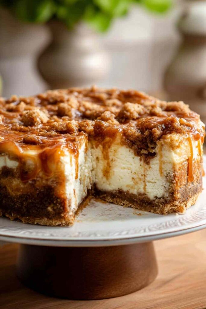 Apple Crumble Cheesecake