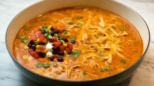 Best Chicken Enchilada Soup Best Chicken Enchilada Soup Recipe - Creamy High Protein Comfort Food