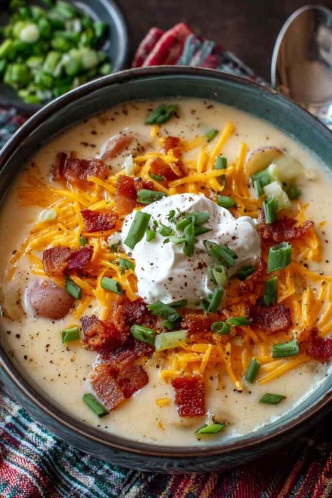 Best Loaded Baked Potato Soup Recipe Comfort Food Perfection