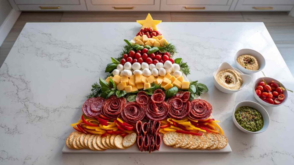 Christmas Tree Shaped Charcuterie Board