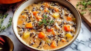 Cozy Autumn Wild Rice Soup Cozy Autumn Wild Rice Soup - Easy Comfort Food Recipe.