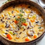 Cozy Autumn Wild Rice Soup - Easy Comfort Food Recipe.