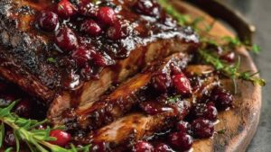 Cranberry Balsamic Roast Beef