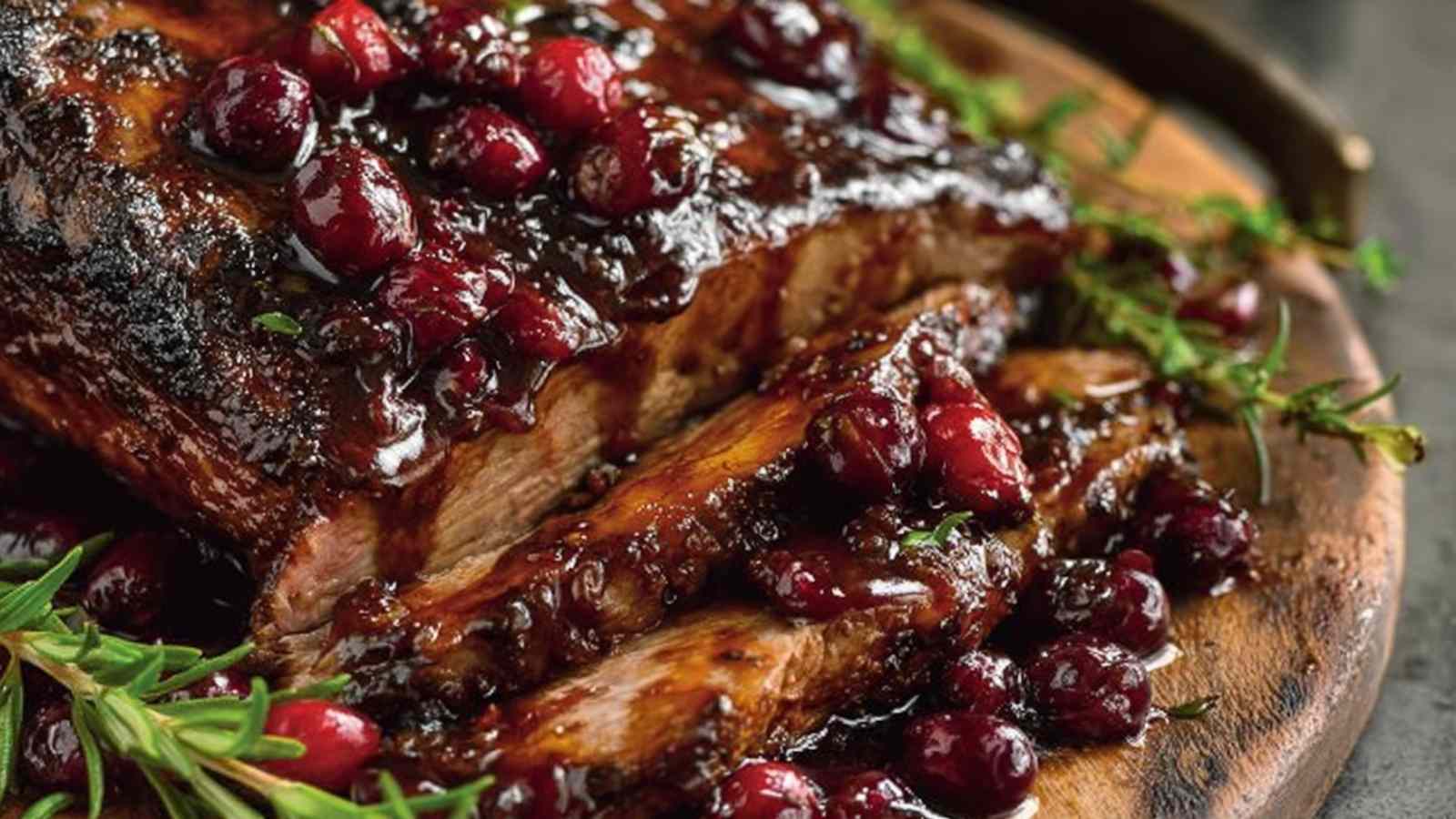 Cranberry Balsamic Roast Beef