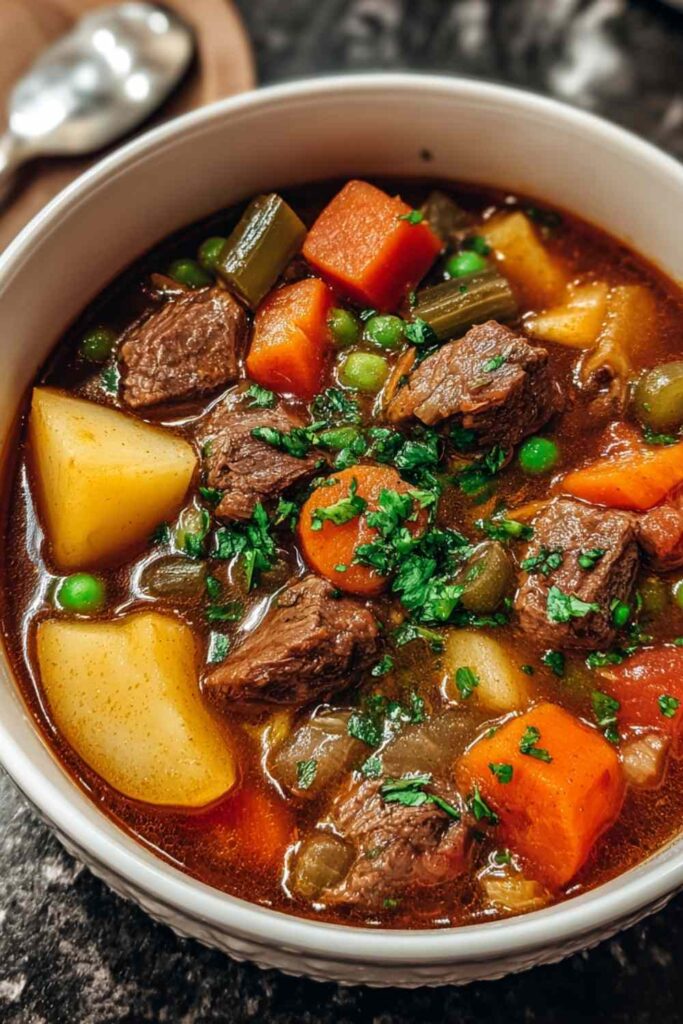 Easy Crockpot Beef and Vegetable Soup Recipe Perfect Comfort Food