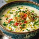 Easy Mediterranean Cauliflower Soup Recipe - Creamy & Healthy.