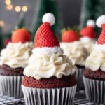 Easy Santa Hat Chocolate Cupcakes 1