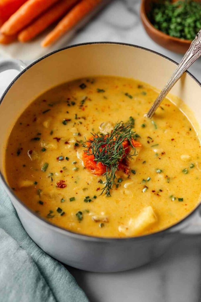 Easy Vegan Carrot Potato Soup Recipe Creamy and Comforting