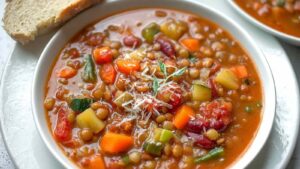 Hearty Minestrone Lentil Soup Hearty Minestrone Lentil Soup (High Protein, One-Pot Recipe!)
