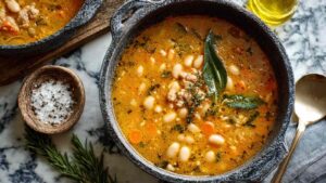 Hearty Tuscan White Bean Soup Recipe (So Good!)