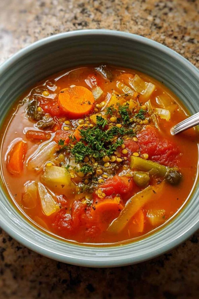 High Protein Vegetable Soup Recipe 15g Protein Per Bowl