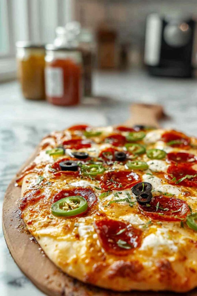 Hot Honey Pizza Pepperoni Ricotta Flatbread 2