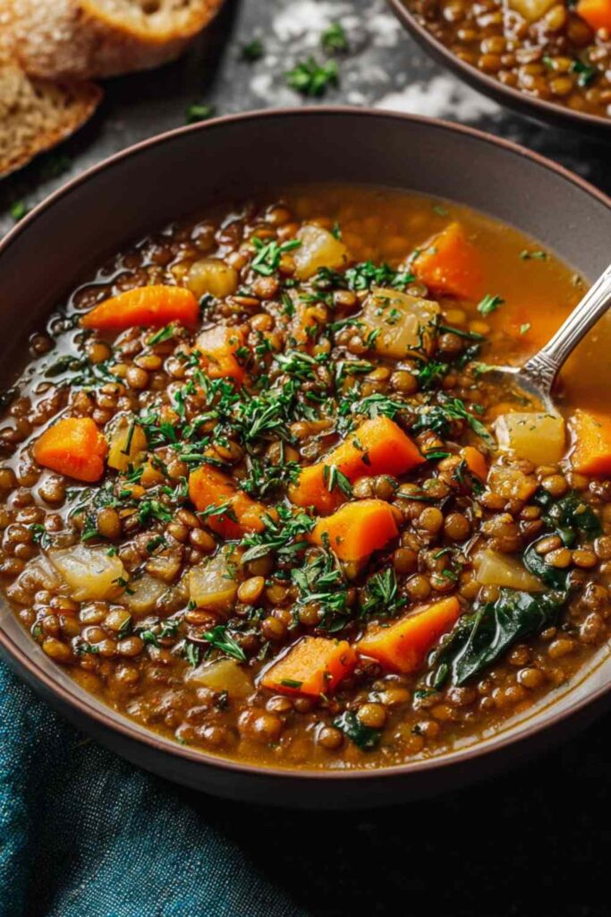 Vegetarian lentil soup 4 Vegetarian Lentil Soup Recipe Perfect Comfort Food