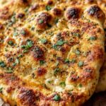 viral cottage cheese flatbread golden brown on baking sheet