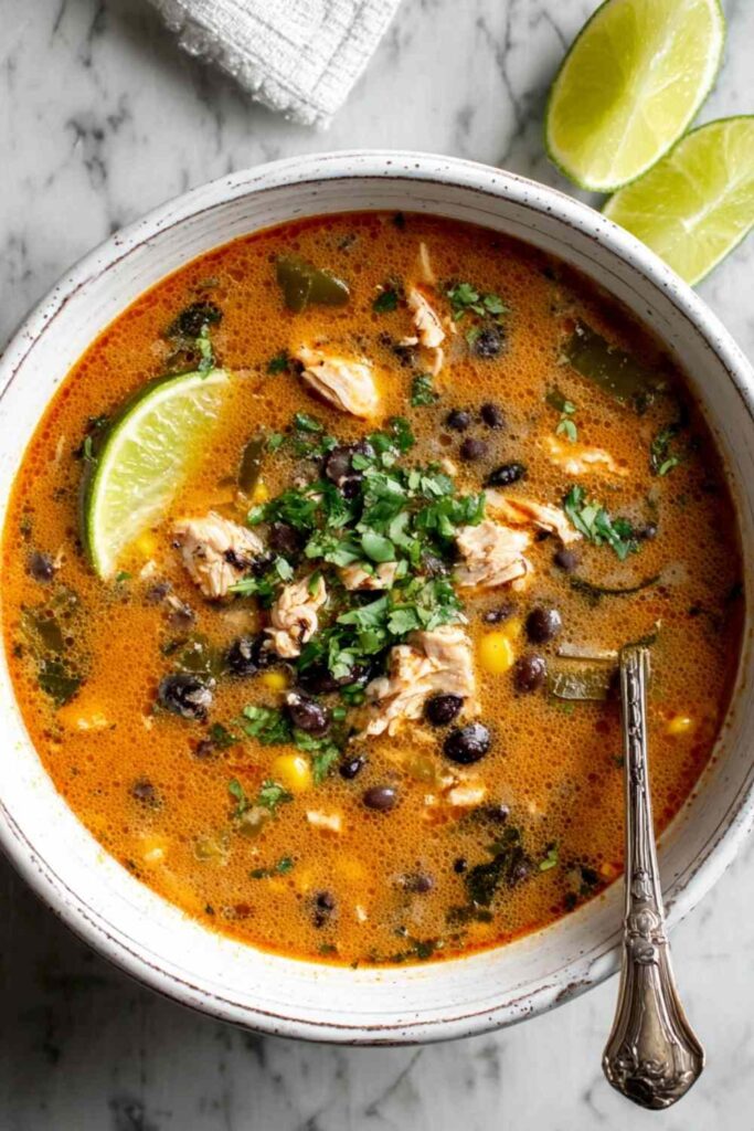 easy chicken poblano soup