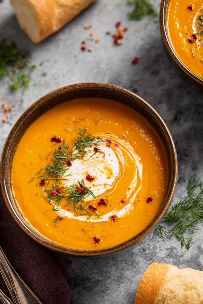 Carrot and Sweet Potato Soup 2