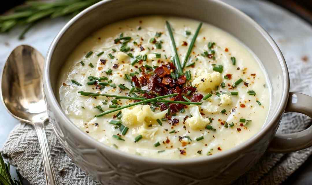 Cottage Cheese Cauliflower Soup