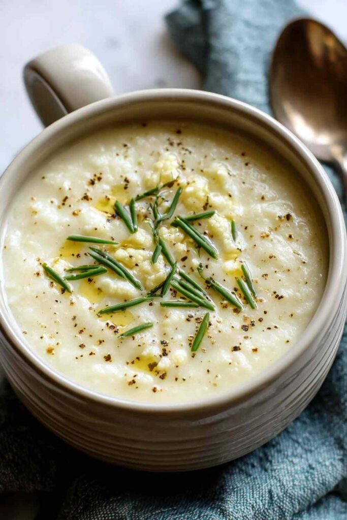 Cottage Cheese Cauliflower Soup