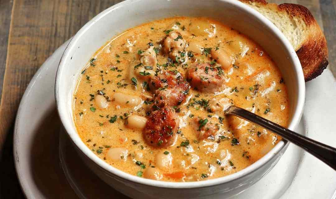 Creamy Bean Soup with Sausage