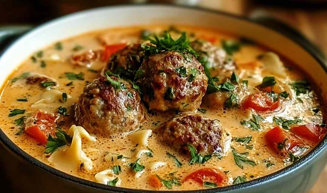 Creamy Italian Meatball Soup
