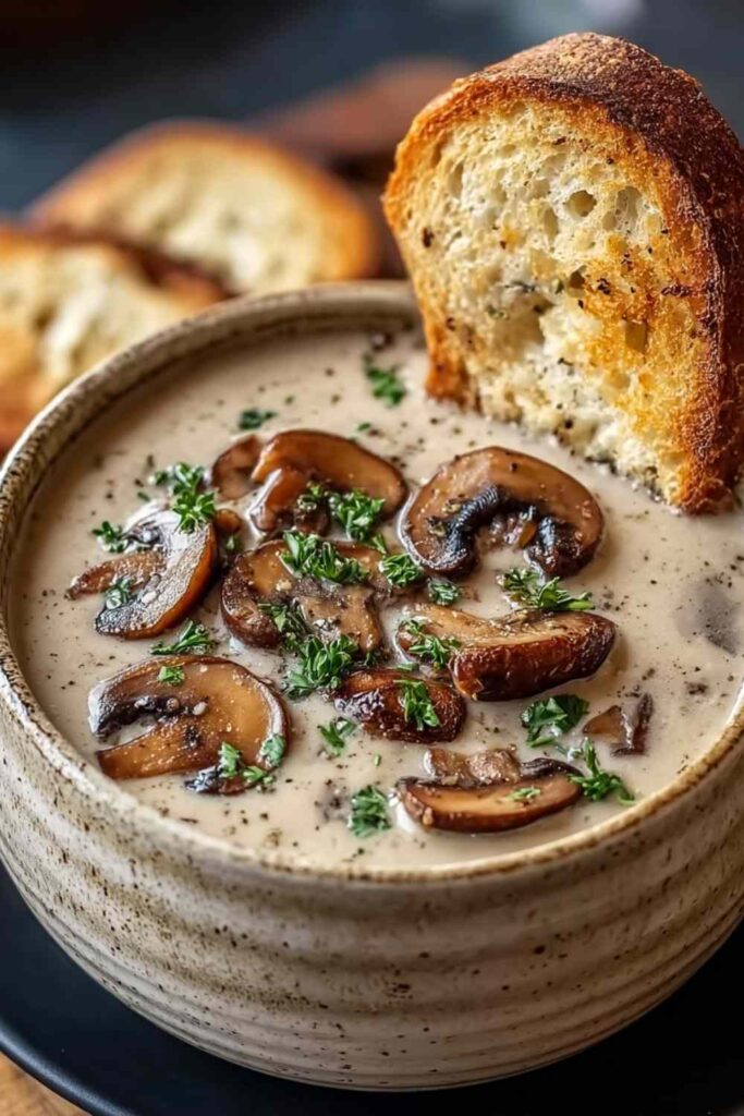 Creamy Mushroom Soup Recipe 2