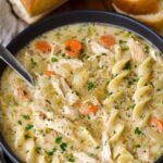 Crockpot Creamy Chicken Noodle Soup