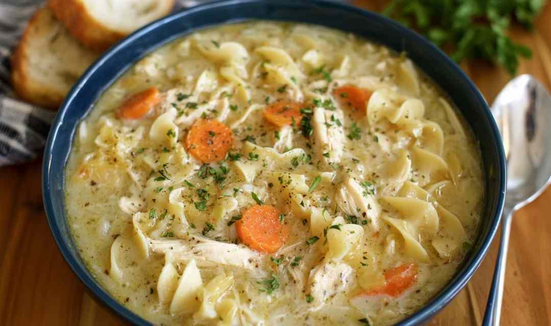 Crockpot Creamy Chicken Noodle Soup
