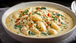Crockpot Chicken Gnocchi Soup Easy Crockpot Chicken Gnocchi Soup - Creamy Comfort Food Recipe.
