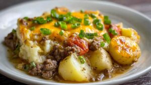 Crockpot Hamburger Potato Casserole Easy Crockpot Hamburger Potato Casserole Recipe (Family Favorite!)