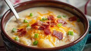 Crockpot Potato Soup with Frozen Potatoes Easy Crockpot Potato Soup with Frozen Potatoes (So Creamy!)