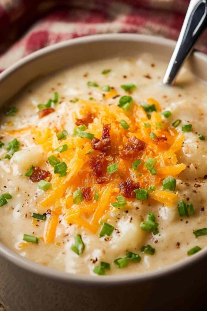 Easy Crockpot Potato Soup with Frozen Potatoes (So Creamy!).