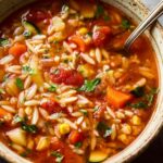 Easy Vegetable Orzo Soup - Hearty One-Pot Comfort Food.