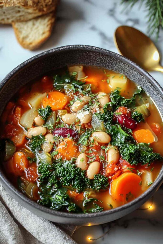 Easy Winter Minestrone Soup Recipe - Hearty & Delicious!.