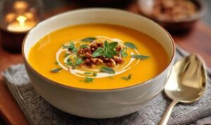 Gordon Ramsay Butternut Squash Soup Gordon Ramsay butternut squash soup including fresh squash, carrots, onions, and spices