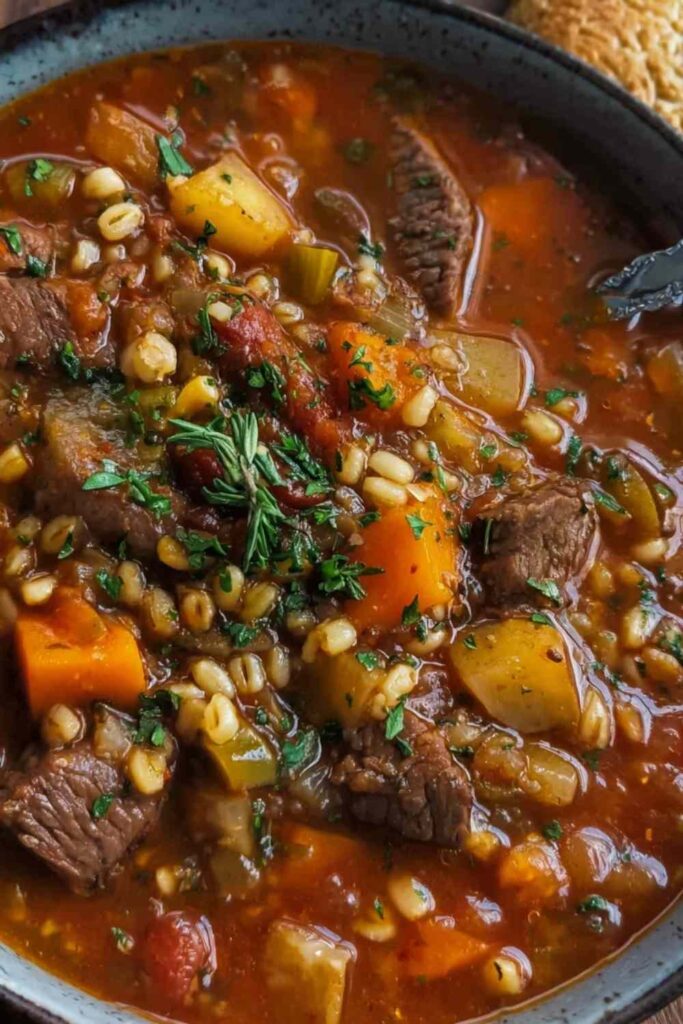 Hearty Beef Barley Soup 4 Hearty Beef Barley Soup
