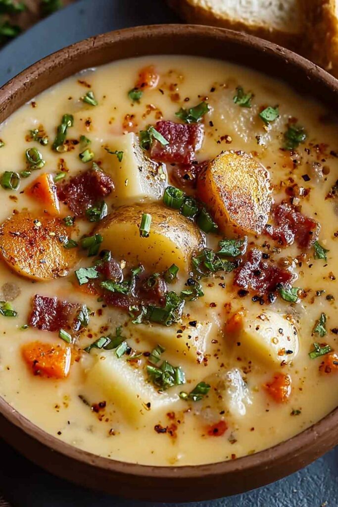 Hearty Cajun Potato Soup Crockpot 4 Hearty Cajun Potato Soup Crockpot 1