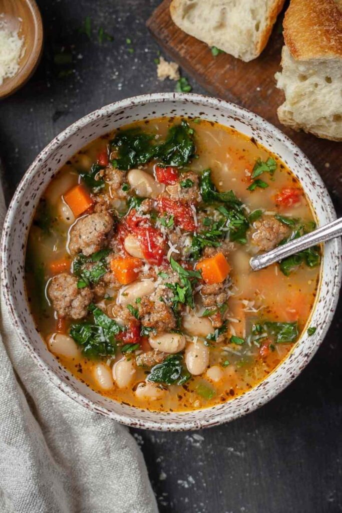 Italian Sausage and White Bean Soup 4 Italian Sausage and White Bean Soup