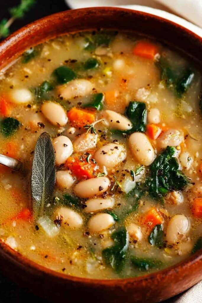 Italian White Bean Soup 4 Italian White Bean Soup