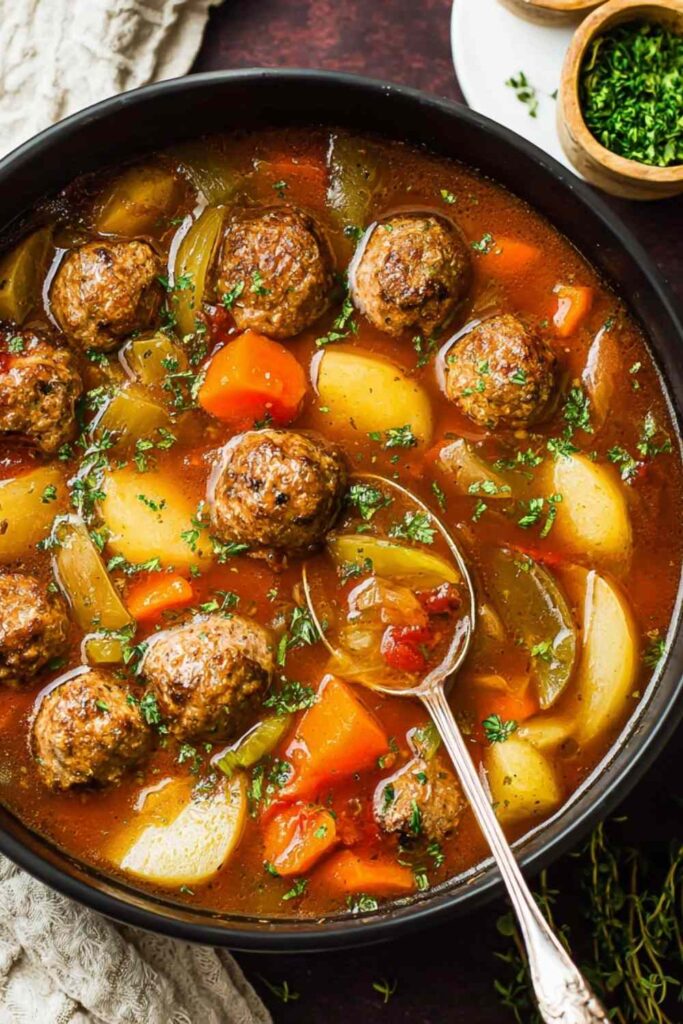Meatball Stew A Hearty One-Pot Wonder