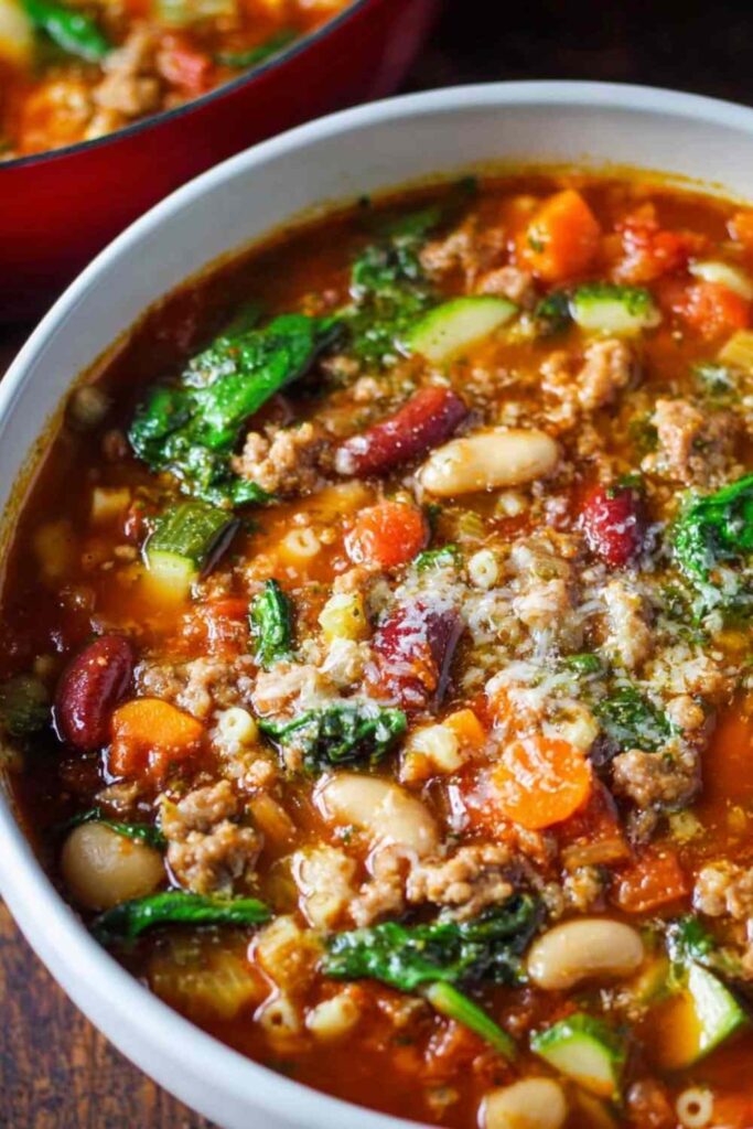 Minestrone with Sausage 4 Minestrone with Sausage 2