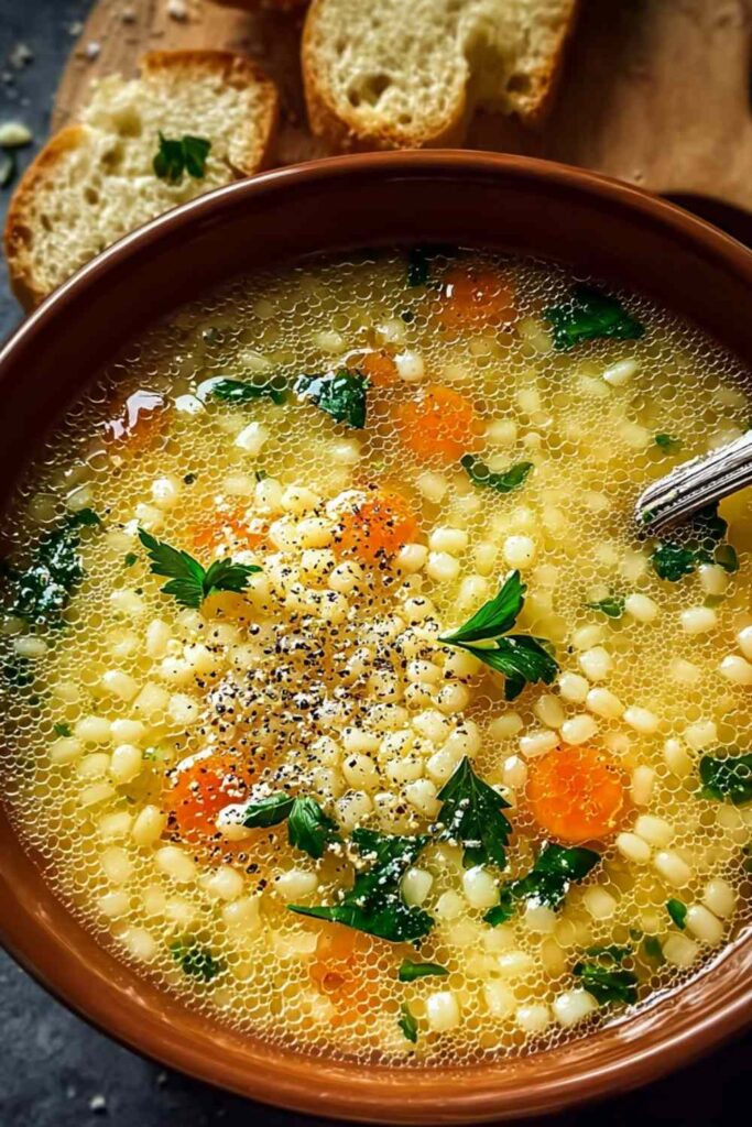 Pastina Soup 4 Easy Pastina Soup Recipe - Italian Comfort Food with Star Pasta